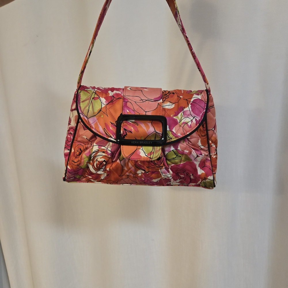 Vera Bradley Rare Elenor Rose Quilted Floral Women's Bag, Excellent Condition